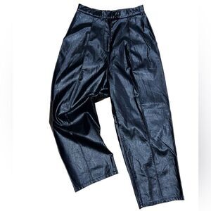 Pixie Market faux leather trousers black size medium